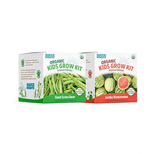 Back to the Roots Kids Science Grow Kit - 2 pk Bean and Watermelon - style: Bean and Watermelon Kit