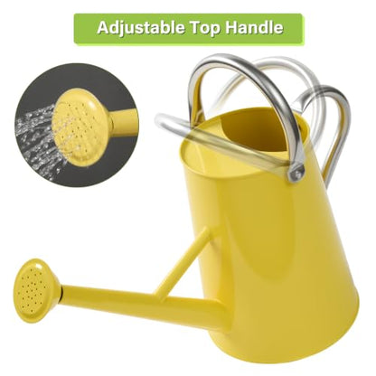 1.5 Gallon Large Watering Can for Outdoor&Indoor Plants - color: Yellow