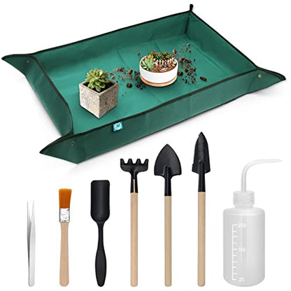 Plant Repotting Mat 43.3" x 29.5", Garden Potting Mat for Indoor