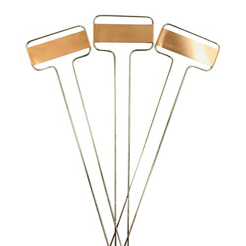 Pack of 30 Copper Plant Labels for Garden, Metal Plant Markers Nameplate, Plant Tags for Outdoor and Potted Plants (5" x 2.6") - size: 5" x 2.6"