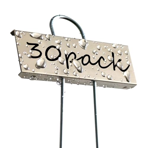 Plant Labels Metal 304 Stainless Steel Garden Plant Markers Weatherproof Garden Stake Tag Plant Tags with Pen for Outdoor Seedling Flower Herb Vegetable Greenhouse(30 Pack) (Stainless Steel) - color: Stainless Steel-3.5 Inch Width