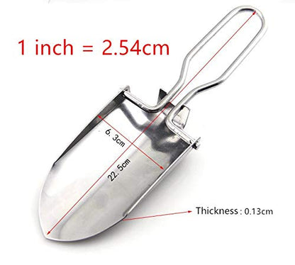 Toasis Garden Trowel Mini Outdoor Foldable Hand Shovel (Black & Olive-2pcs) - color: Black & Olive-2pcs