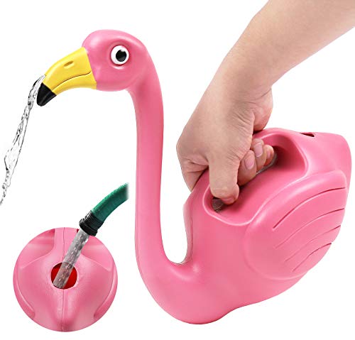Plant Watering Can Indoor Outdoor Pink Flamingo 0.4 Gallons