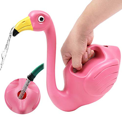 Plant Watering Can Indoor Outdoor Pink Flamingo 0.4 Gallons