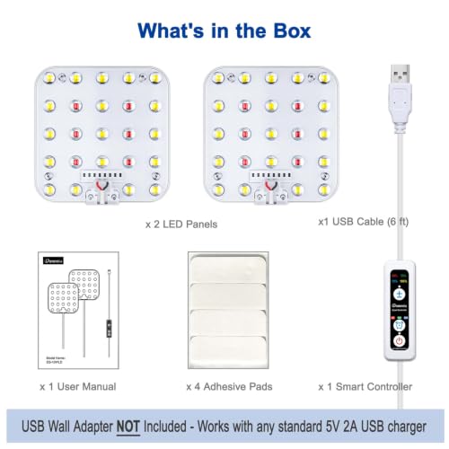 Under Shelf Grow Light, Auto Timer, Dimmable, Daylight White, 1-Pack - color: Daylight White