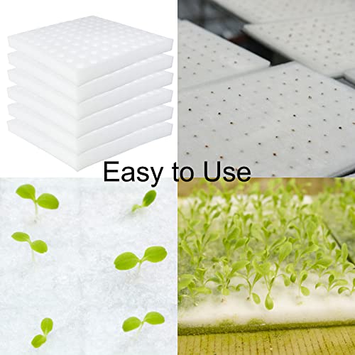 600 Pcs Hydroponic Sponges, 1 in Square Seedling Sponges for Bud
