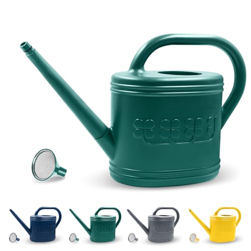 1 Gallon Watering Can, Plant Watering Can for Indoor & Outdoor - color: Dark Green, size: 1 Gallon