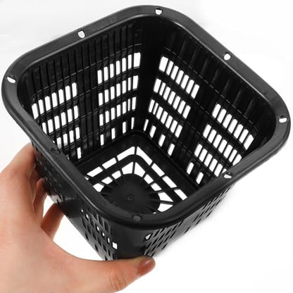 BESPORTBLE Hydroponic Net Pots: 8pcs Slotted Mesh Net Cups, Hydroponic Square Cups Mesh Planting Cups Plastic Net Pots for Hydroponics