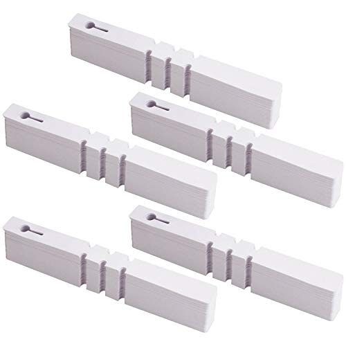 Acrux7 1000Pcs Plant Tags Plastic Tree Tags Wrap Around, White Waterproof Plant Labels Hanging Garden Labels, 8 Inch Tree Name Tags for Outdoor Garden Nursery Plants