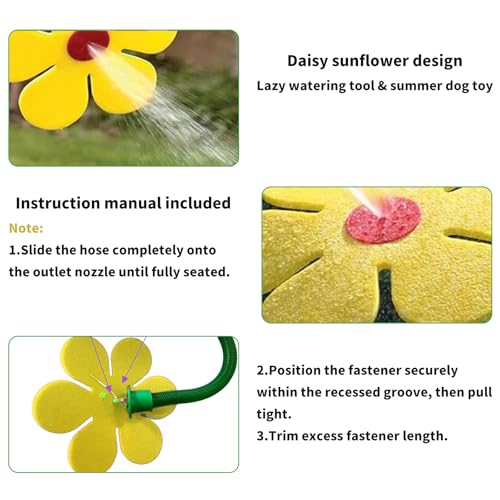 Crazy Daisy Sprinkler Funny Dancing Flower Sprinkler for Dogs