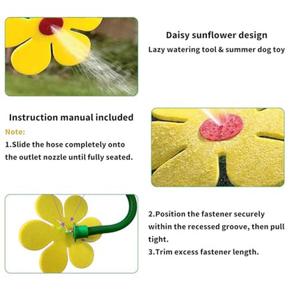 Crazy Daisy Sprinkler Funny Dancing Flower Sprinkler for Dogs