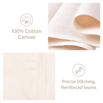Canvas Wall Organizer for Garden Tool, Hand Tools, Stationery, Craft Items and Sewing Supplies,Natural