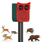 ChunHee Solar Motion Sensor Alarm Outdoor Dog Barking Alarm with 129dB Loud - color: Red-1pack