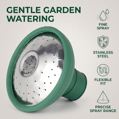 1PC Green Universal Garden Watering Can Rose Head Water Sprinkler Sprayer Fit All Watering Can Rose Spout Cover Nozzle Replacement Garden Watering Tool, Equipment