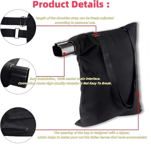 5140125-95 Leaf Blower Vacuum Upgraded Durable Zippered Leaf Collection Bag