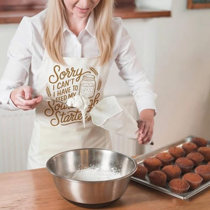 Sourdough Apron Gifts for Bakers, Adjustable Apron, Gifts for Bread Bakers, Perfect for Baking Cooking - color: Style-3