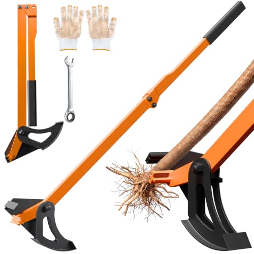 [0.5"-2.2" Heavy Duty] Sapling Puller Tool, 60" High-Leverage Handle Tree Puller Tool, Manual Stump Remover for Complete Root Extraction Woody Plants, Shrubs, Vines and Stumps