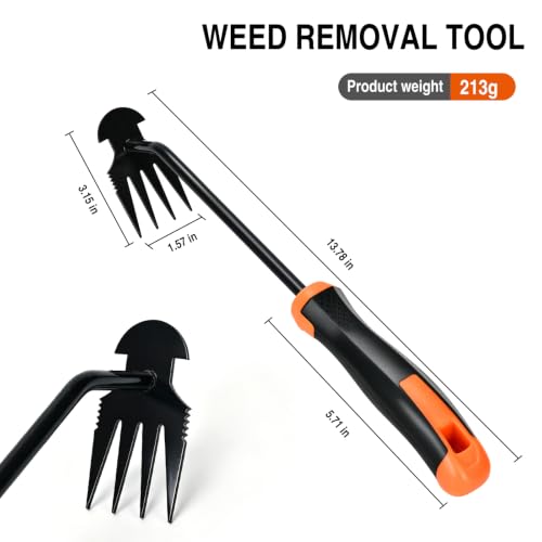 Portable Garden Weed Remover Tool, Handheld Gardening Weeder
