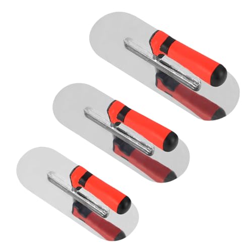 3Pcs Pool Trowel Set Stainless Steel Concrete Tools, Includes 14'' x 4'', 11'' x 4'', 10'' x 3'' Masonry Hand Tool with Soft Grip Handle, Lightweight,Plastering Trowel for Drywall Plastering