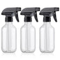 Teyssor Spray Bottles Water Spray Bottle - BPA Free - 10 oz/300 ml Plastic Refillable Containers Fine Mist Small Spray Bottle with Adjustable Nozzle for Hair, Cooking, Cleaning - color: Clear-3 pack