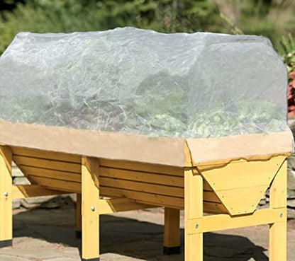 Agfabric Garden Netting 4'x10' Insect Pest Barrier Bird Netting for Garden Protection,Row Cover Mesh Netting for Vegetables Fruit Trees and Plants,White - size: 4'x10'