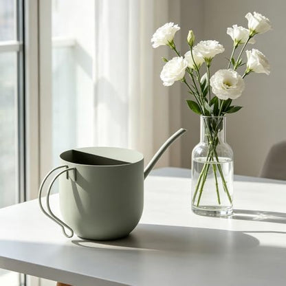 Green Watering Can 30oz Stainless Steel for Indoor Plants - color: Green 30oz