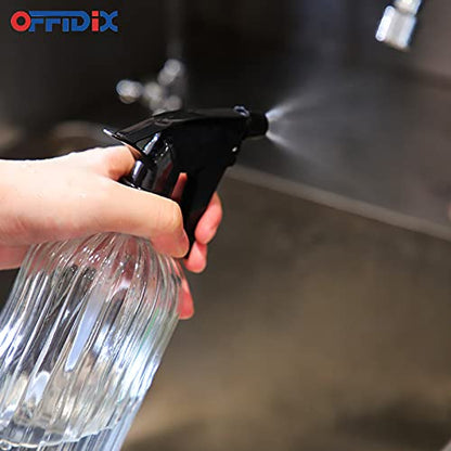 OFFIDIX Spray Bottle Glass Plant Mist Clear Watering Can for Inside 13.5oz - color: H-Clear
