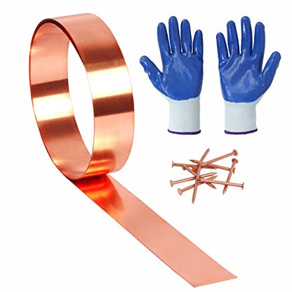 Copper Flashing 99.95% Pure - 24 Gauge 0.5mm Thick Copper Strip - Solid Copper Roll in Various Widths & Length – ASTM B152M Copper Sheet - Contractors & DIY Projects (24 Ga, 2" Width x 5 FT) - size: 24 Ga, 2" Width x 5 FT