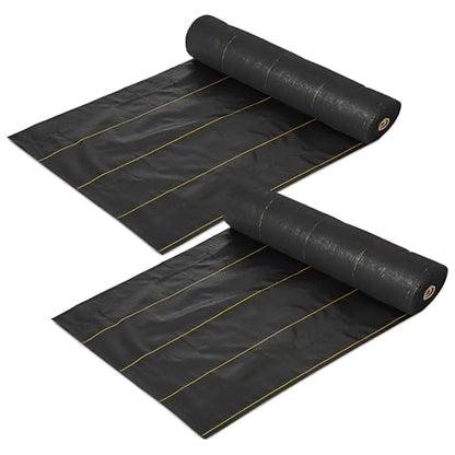Dewitt Pro-5 Weed Barrier Fabric 5 oz, 6 x 250 Feet, 2-Pack – Heavy-Duty - size: 2 Pack, style: 6' x 250'