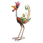 24'' Wacky Rooster Garden Statue for Outside, Patio, Backyard, Lawn - color: Red-rooster