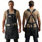 Woodworking Apron Men Cross Back Adjustable Tool Work Garden M-L