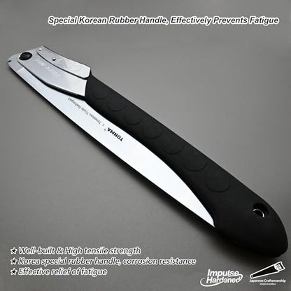 TONMA 14" Professional Folding Hand Saw Made in Korea, Large Teeth, TDE-637 - size: 14 inches (360mm)