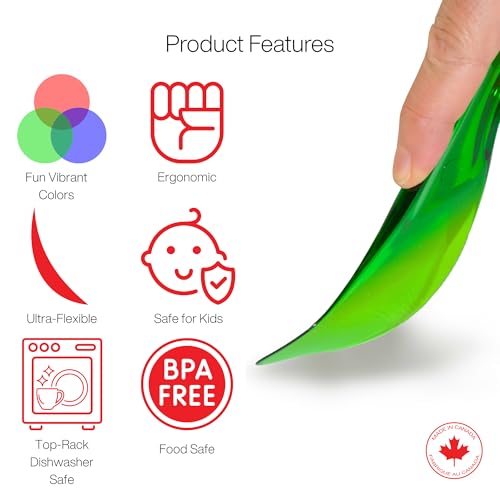 Spreader Knife Set, 3 Pack, BPA-Free, Dishwasher Safe | Assorted Colors