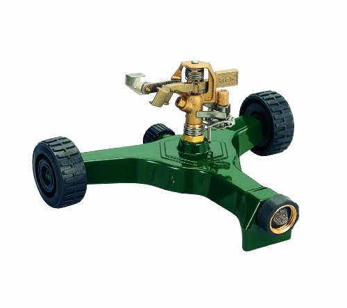 Orbit 1/2 in. Brass Impact Sprinkler with Metal Wheel Base - 56186N