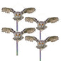 Fake Owl to Keep Pigeon Away, 4PCS Pigeon Scare Devices - color: Light Grey Owl 4pcs