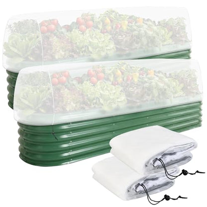 2 Pack Garden Netting for 4 x 2 x 1 FT Raised Beds