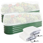 2 Pack Garden Netting for 4 x 2 x 1 FT Raised Beds