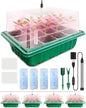 Seed Starter Tray with Grow Light (4x 24-LED), 4 Pack for Seed Starting - size: 4-Pack 48-Cell, style: Without Heat Mat
