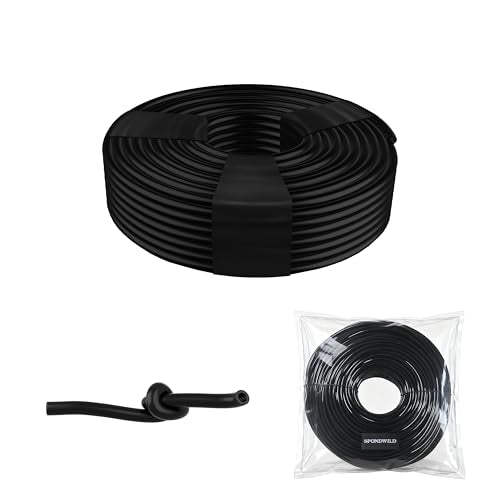 200Ft 1/4 Inch Soft PVC Drip Irrigation Tubing, for Low Pressure System - size: 200FT