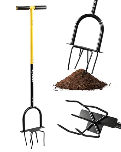 Saker Hand Tiller Cultivator with Foot Plate for Soil Loosening