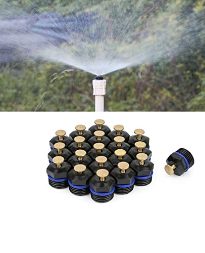 20pcs Atomizing Sprinkler Nozzle, 1/2 inch Garden Misting Emitters - color: Blue 20pcs1/2" misting nozzle