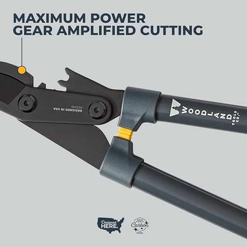 Woodland Tools Super Duty Lopper, 32 Inch Geared Bypass Branch Cutter with Soft Grip Handles, Manual Tree Limb Cutter for Thick Branches, Heavy Yard Work, and Seasonal Pruning - style: Super Duty Lopper