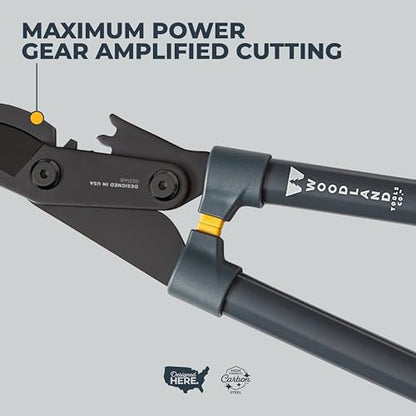 Woodland Tools Super Duty Lopper, 32 Inch Geared Bypass Branch Cutter with Soft Grip Handles, Manual Tree Limb Cutter for Thick Branches, Heavy Yard Work, and Seasonal Pruning - style: Super Duty Lopper