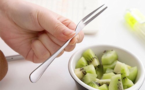 Crab Stainless Steel Forks, 5 Inches, 15Pcs - size: Silver