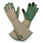 Thornproof Rose&Cactus Gardening Gloves,Gauntlet Garden Glove,Gifts - color: Green Stripe, size: Medium