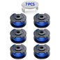 YWTESCH .065 Weed Wacker String Replacement Fit for Ryobi One+ AC14RL3A - color: 6 Spools + 1 Cap