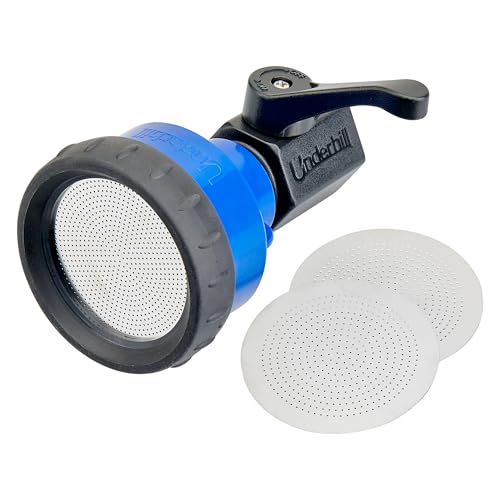 Underhill RainPro™ Gentle Spray Nozzle w/valve - Professional Soft Rain Shower Hose Nozzle with 3 Pattern Options – Unbreakable commercial quality for Gardens, Nurseries & Greenhouses - style: RPCV-75PL