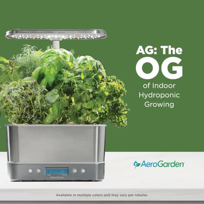 AeroGarden Harvest Elite, Stainless Steel - color: Stainless Steel, size: Harvest Elite