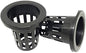 50PCS 1.75" Mesh Net Cup Pots Basket Hydroponics System Supplies Aquaponics Seed Growing Media Black - color: Black