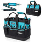 DURATECH 16" Heavy Duty Tool Bag with Hard Bottom and 18 Pockets - size: 16 Inch